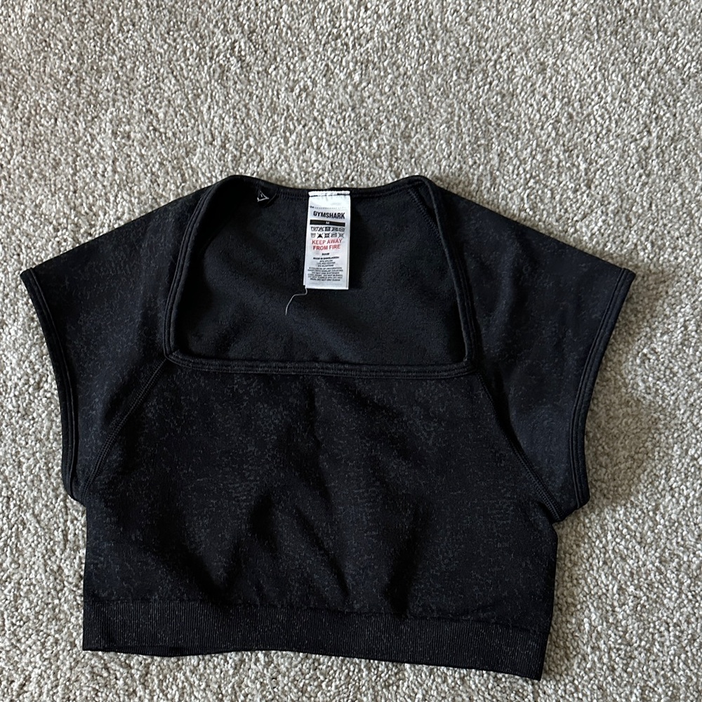 Gymshark Black Crop Top
